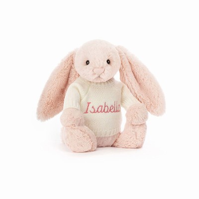 Jellycat Bashful Blush Konijn with Cream Jumper | OU4139658